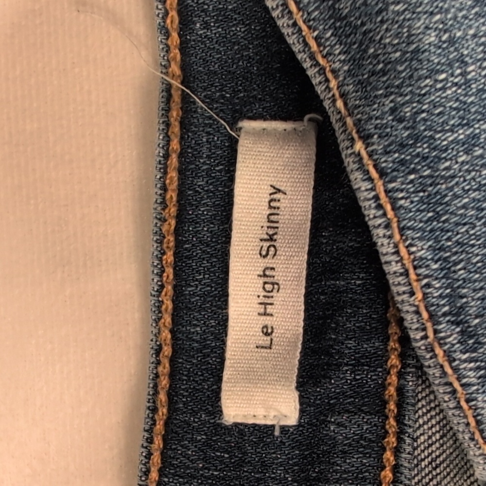 Frame Le High Skinny Distressed Jeans Size 26 - Picture 3 of 10